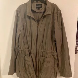 Express military green jacket Large
